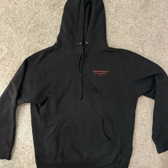 Black Tour Print Hoodie - Picture 4 of 6